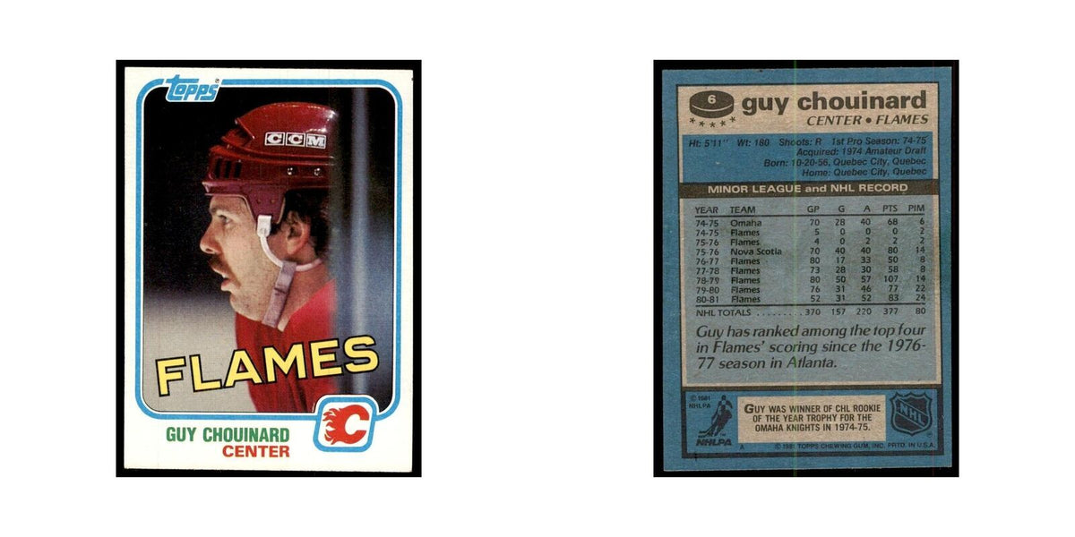 1981 Topps Guy Chouinard Hockey Cards #6
