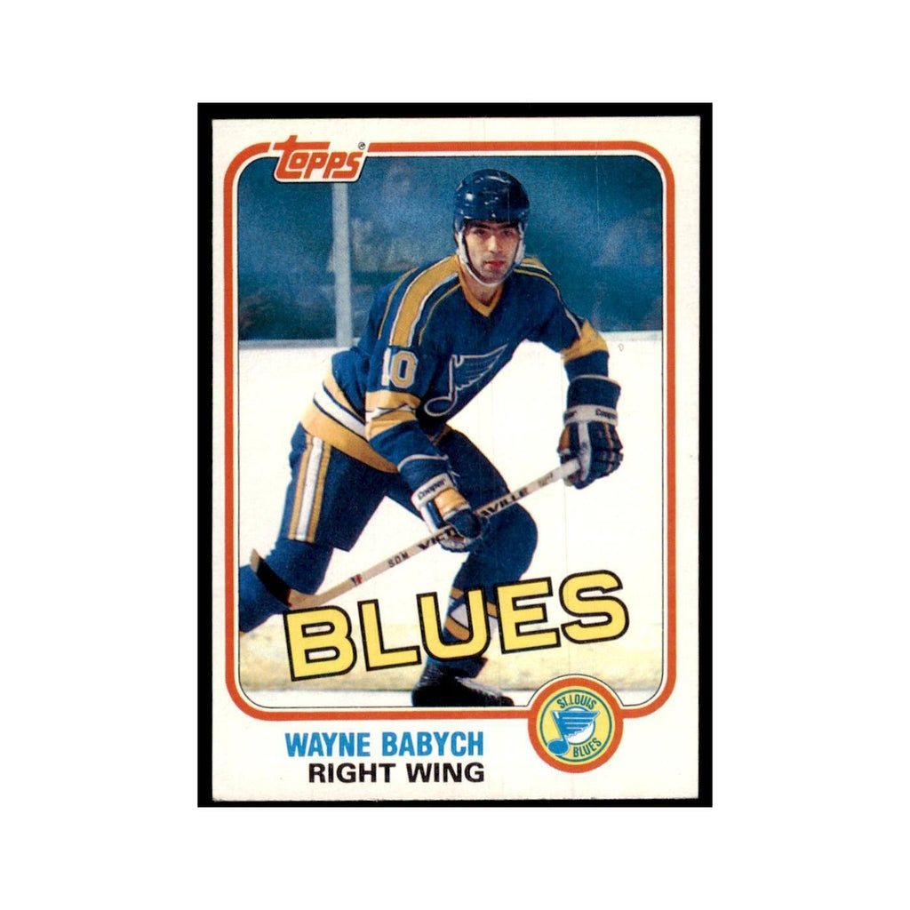 1981 Topps Wayne Babych Hockey Cards #W114