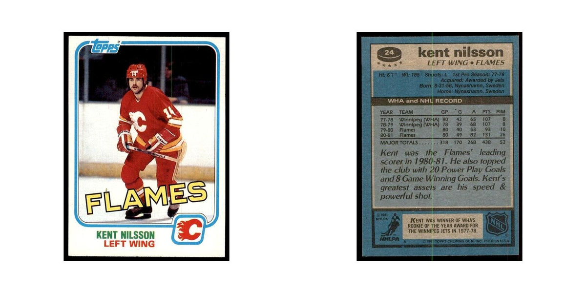 1981 Topps Kent Nilsson Hockey Cards #24