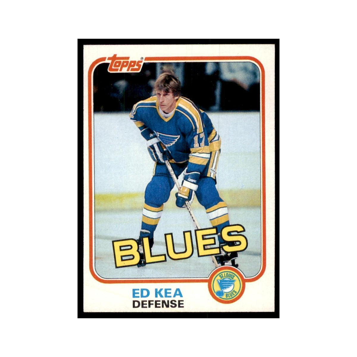 1981 Topps Ed Kea Hockey Cards #W118