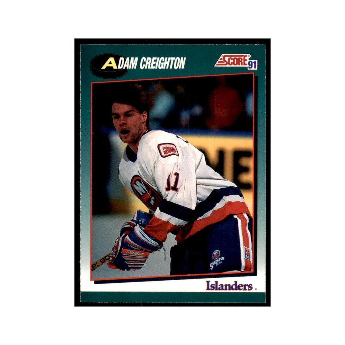 1991 Score Rookie and Traded Adam Creighton New York Islanders #21T