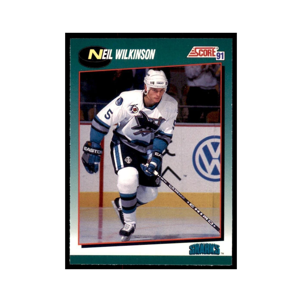 1991 Score Rookie and Traded Neil Wilkinson San Jose Sharks #8T