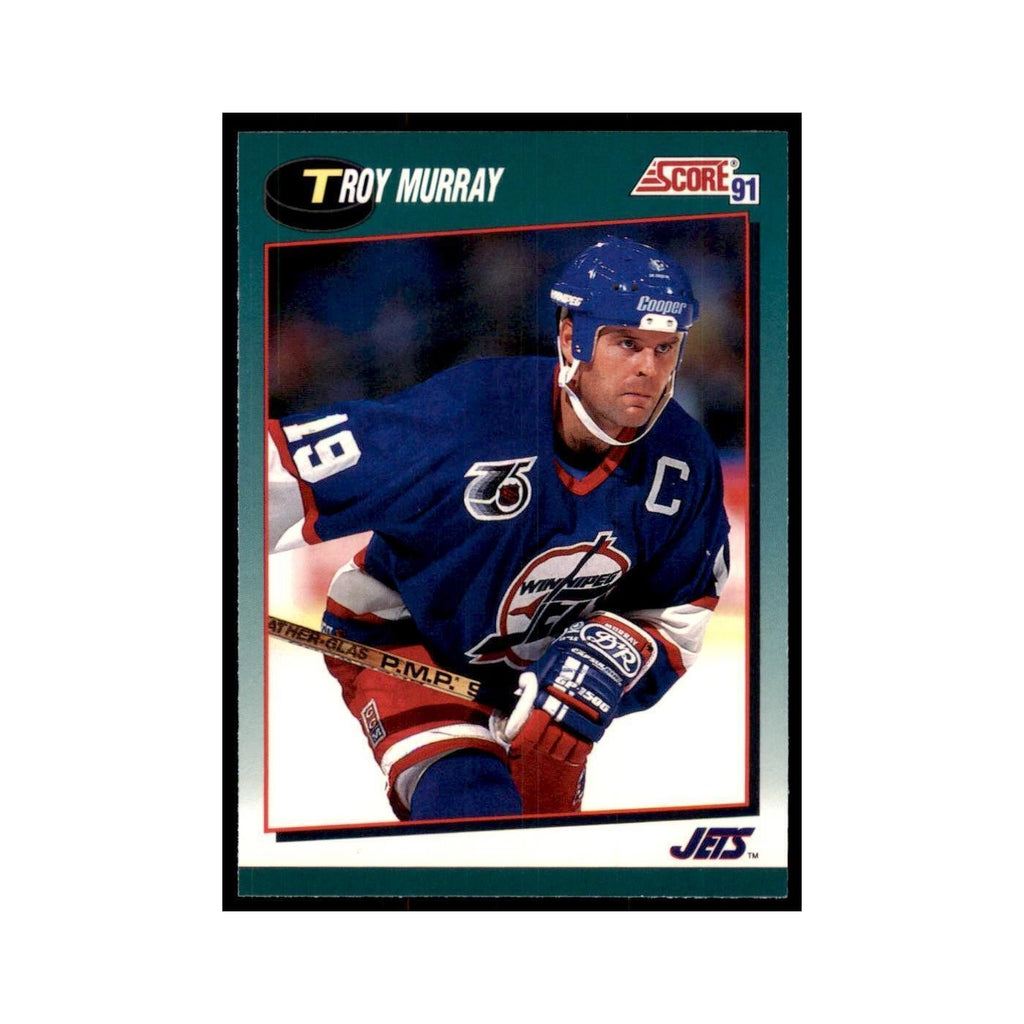 1991 Score Rookie and Traded Troy Murray Winnipeg Jets #35T
