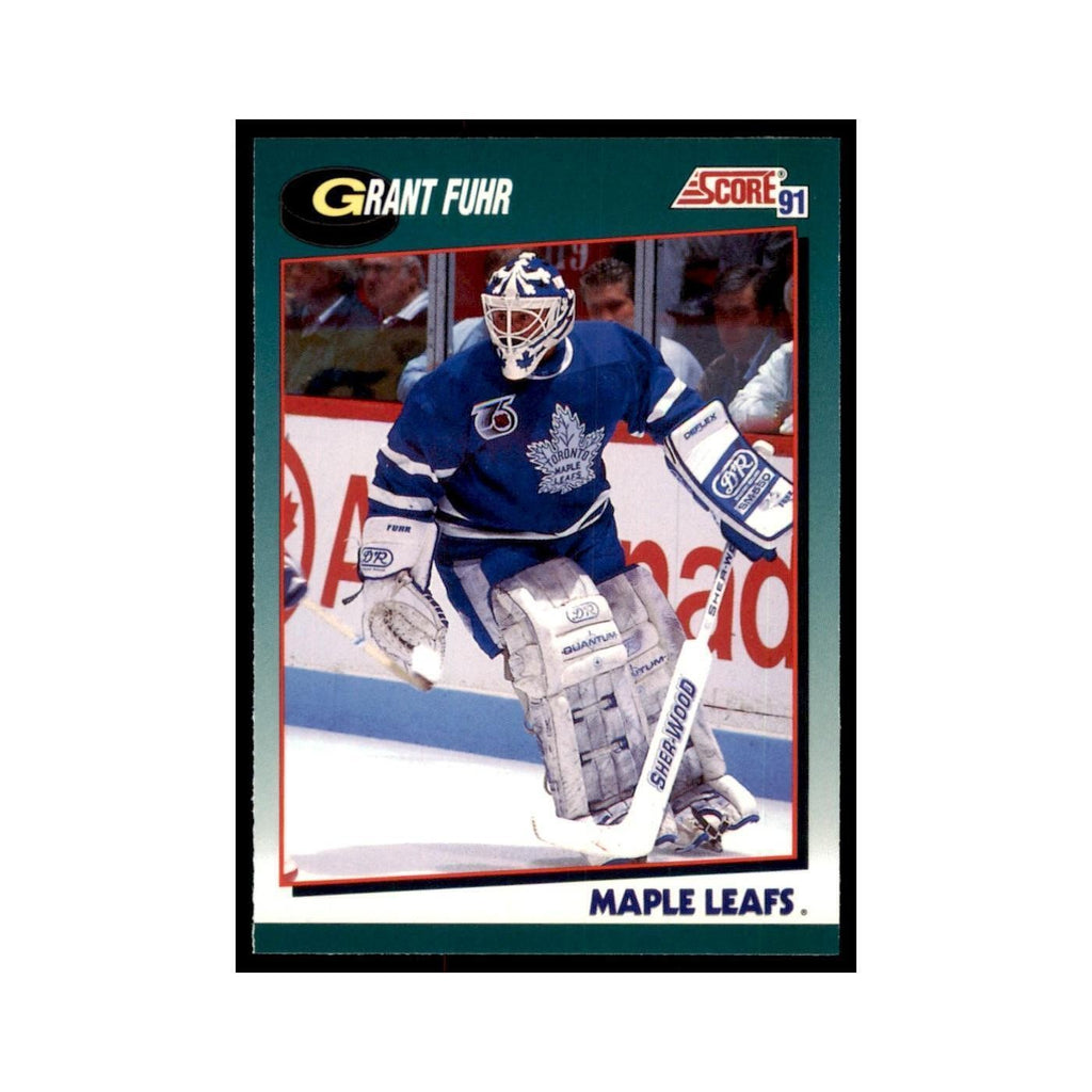 1991 Score Rookie and Traded Grant Fuhr Toronto Maple Leafs #58T