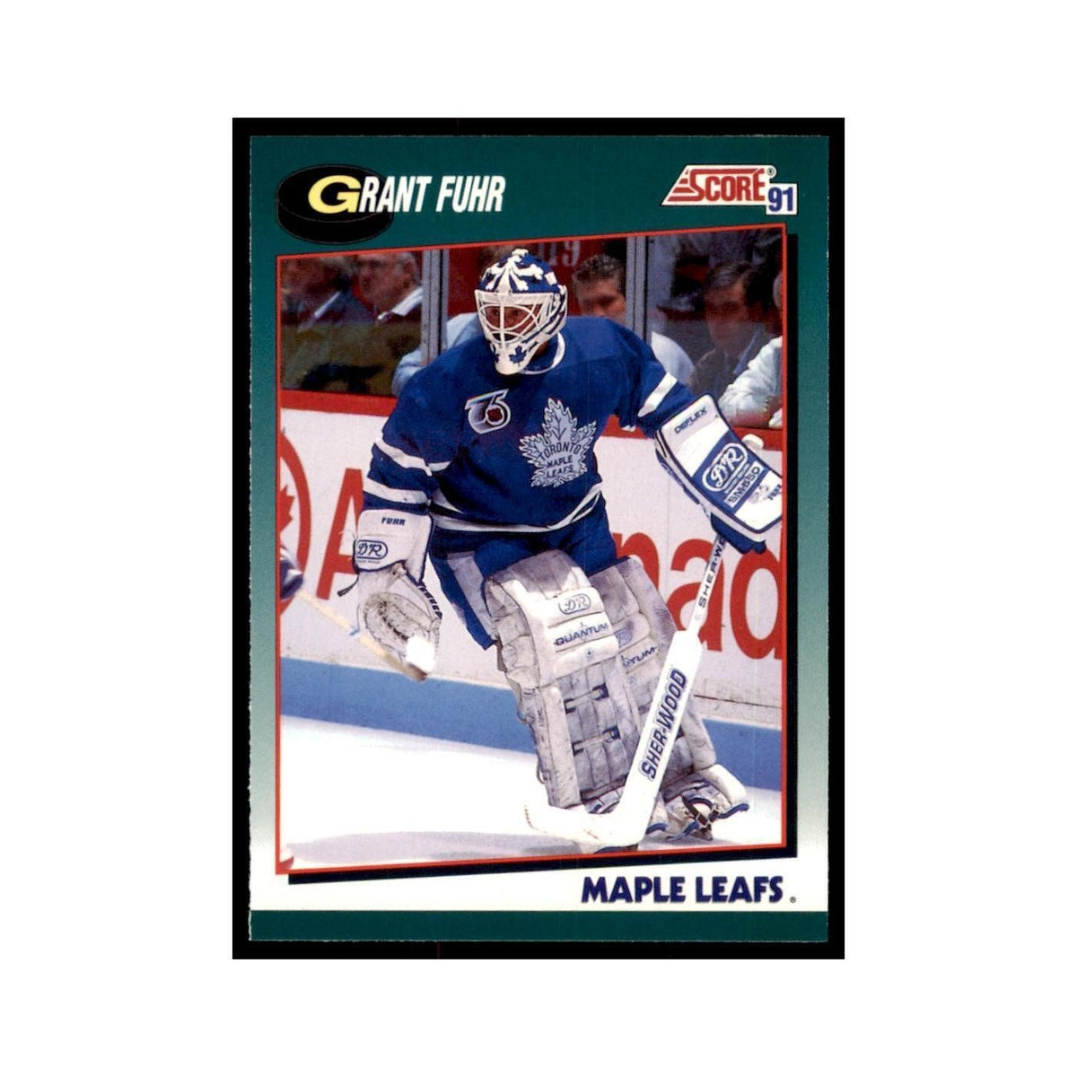 1991 Score Rookie and Traded Grant Fuhr Toronto Maple Leafs #58T
