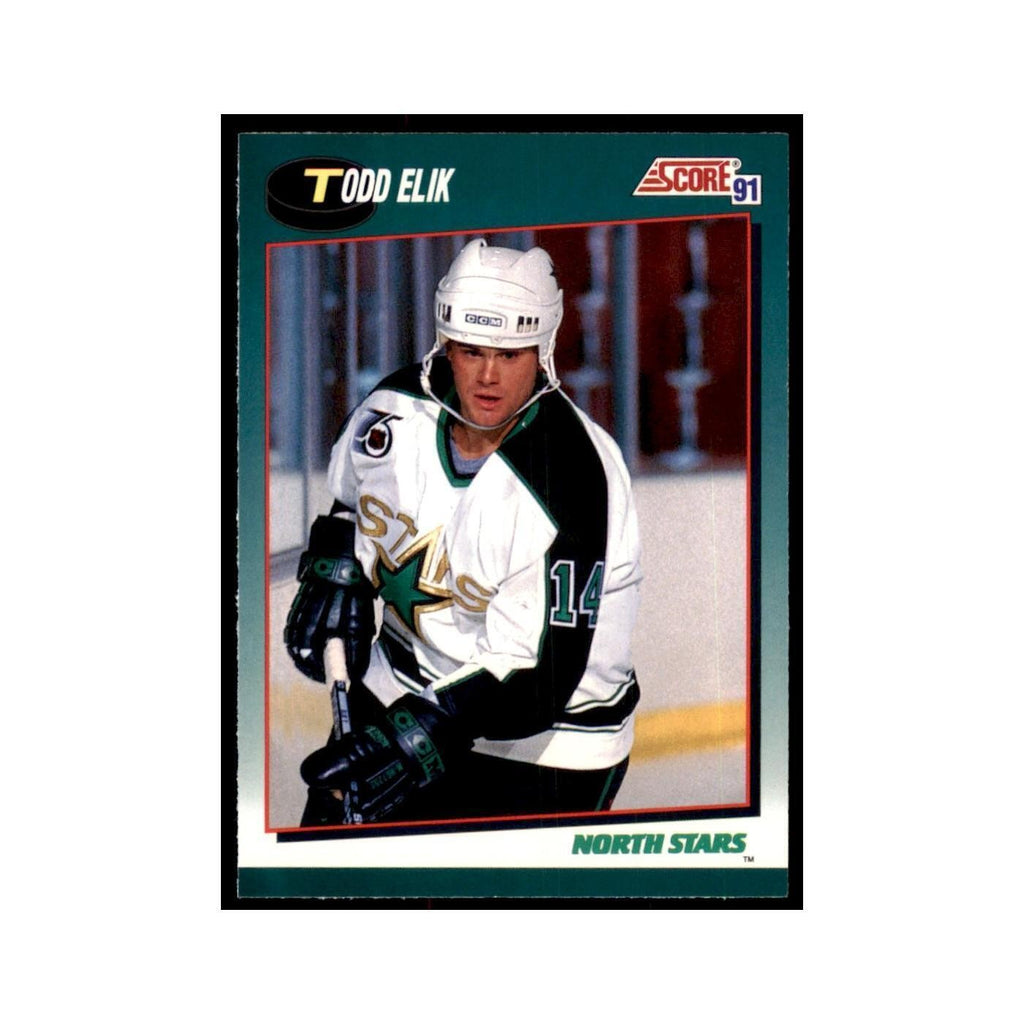 1991 Score Rookie and Traded Todd Elik Minnesota North Stars #13T