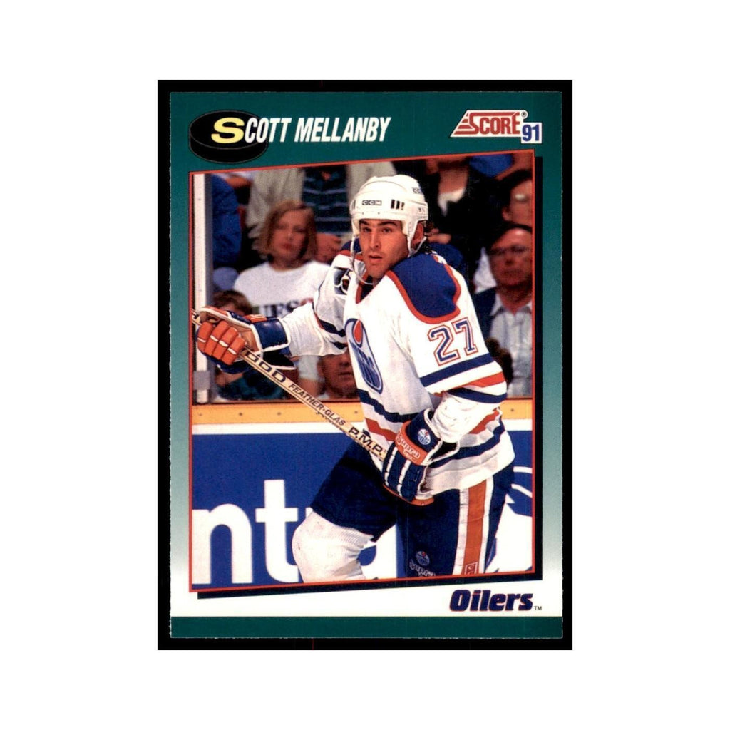 1991 Score Rookie and Traded Scott Mellanby Edmonton Oilers #25T