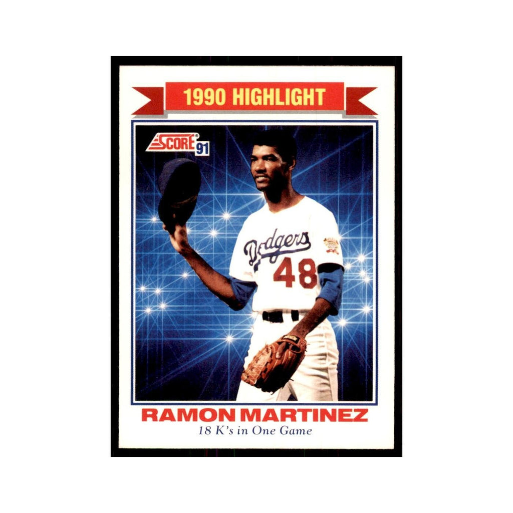1991 Score Ramon Martinez Baseball Cards #419