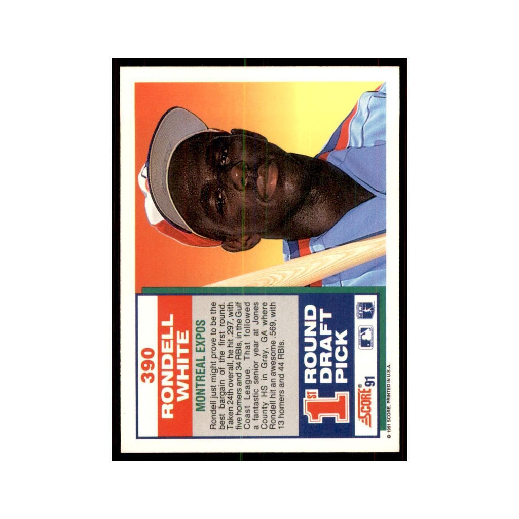 1991 Score Rondell White Baseball Cards #390