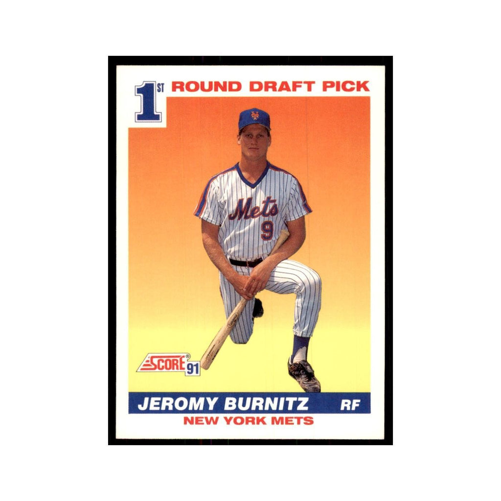 1991 Score Jeromy Burnitz Baseball Cards #380