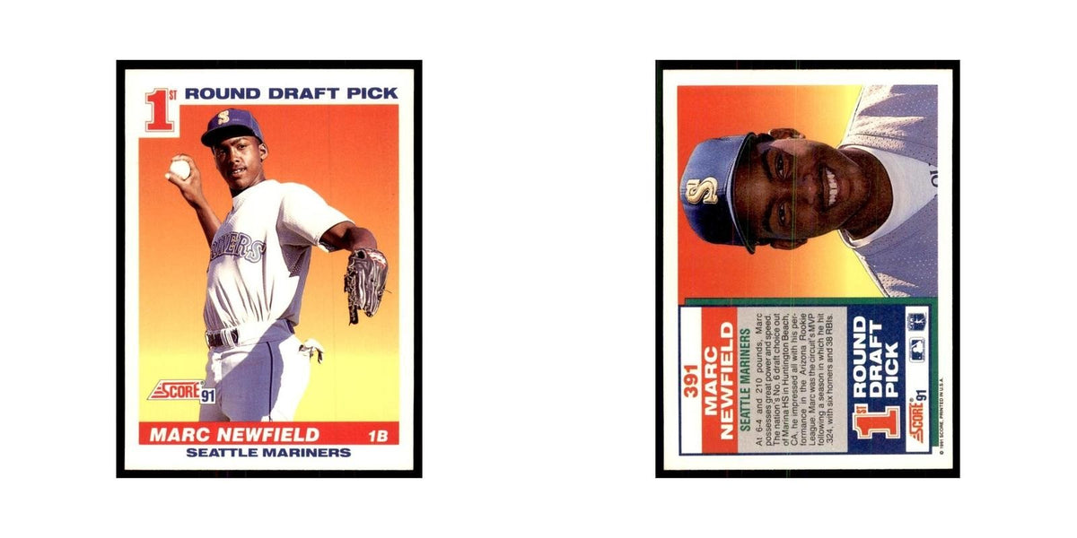 1991 Score Marc Newfield Baseball Cards #391