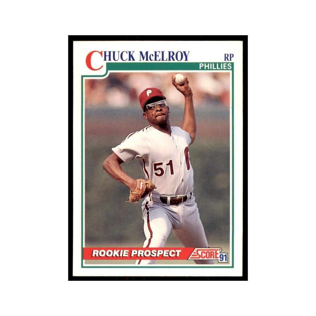 1991 Score Chuck McElroy Baseball Cards #374