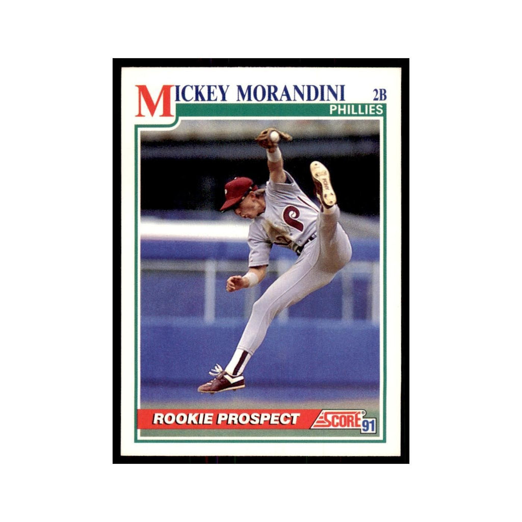 1991 Score Mickey Morandini Baseball Cards #376