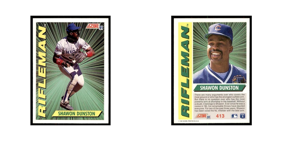 1991 Score Shawon Dunston Baseball Cards #413
