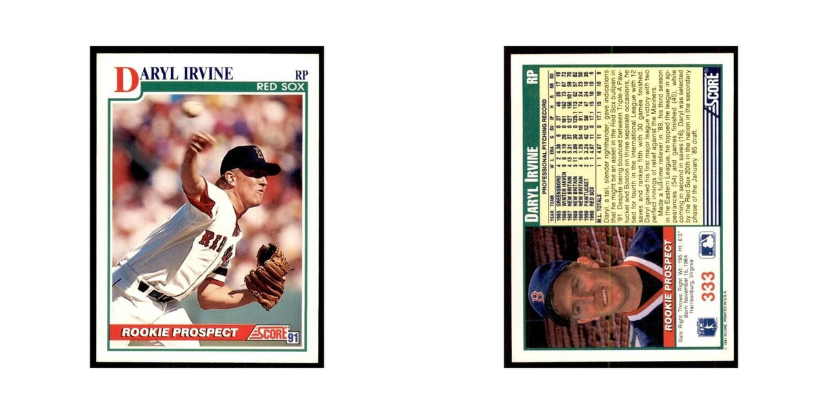 1991 Score Daryl Irvine Baseball Cards #333
