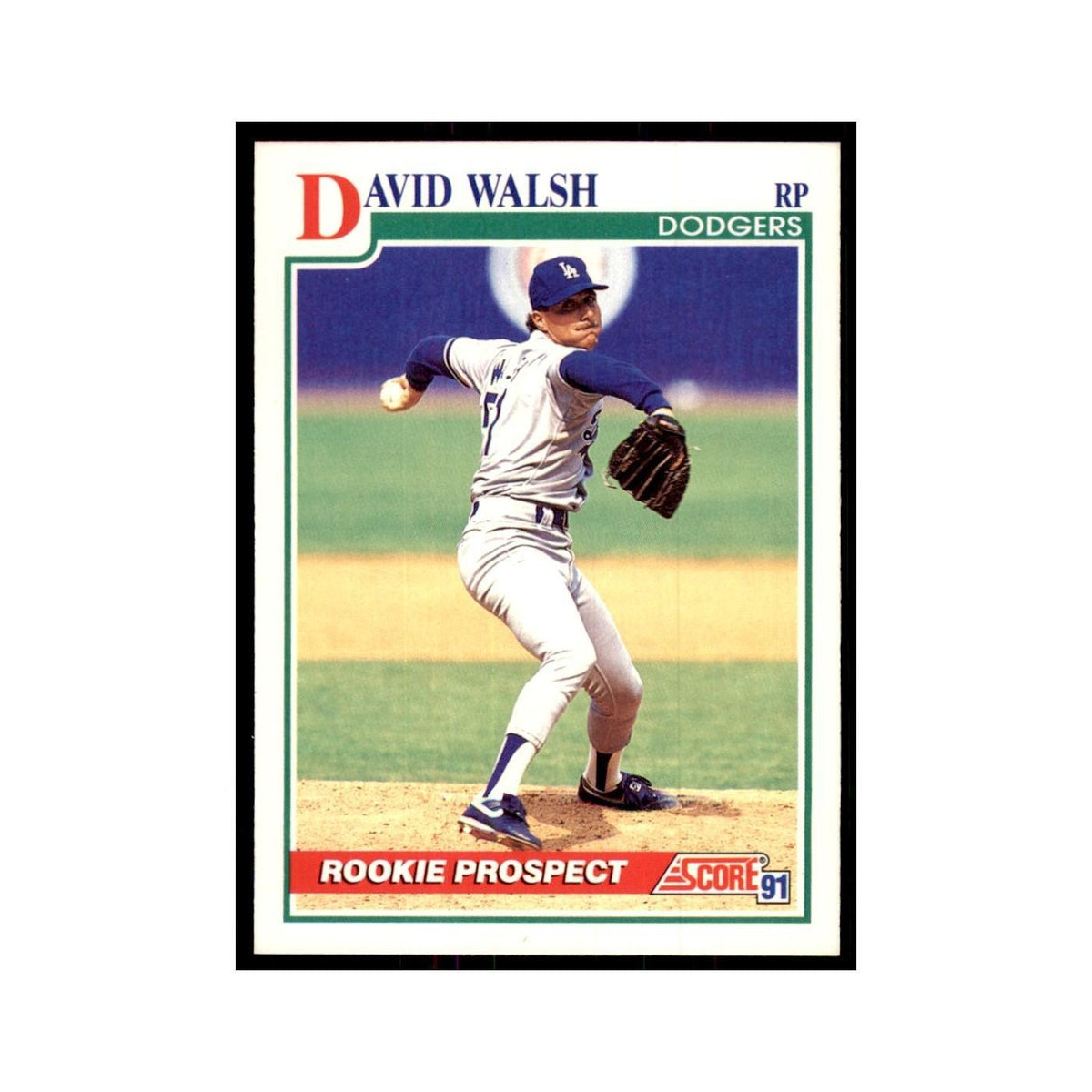 1991 Score Dave Walsh Baseball Cards #351