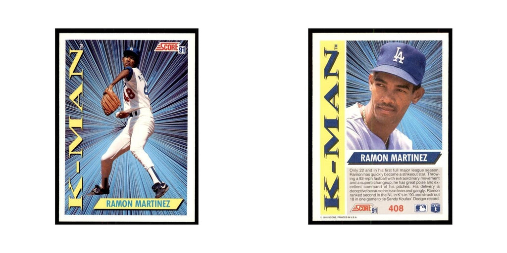 1991 Score Ramon Martinez Baseball Cards #408