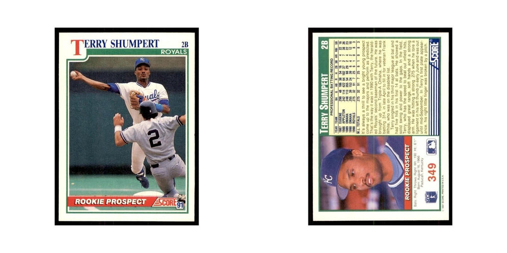 1991 Score Terry Shumpert Baseball Cards #349