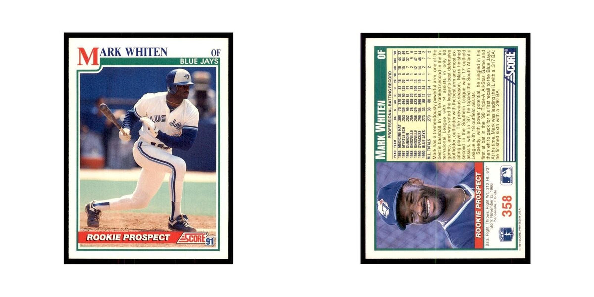 1991 Score Mark Whiten Baseball Cards #358