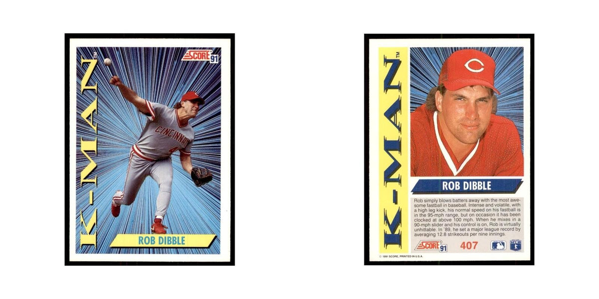 1991 Score Rob Dibble Baseball Cards #407