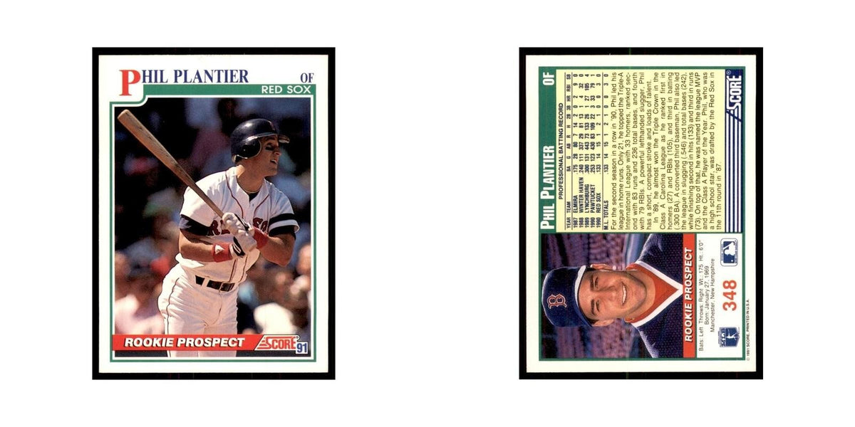 1991 Score Phil Plantier Baseball Cards #348