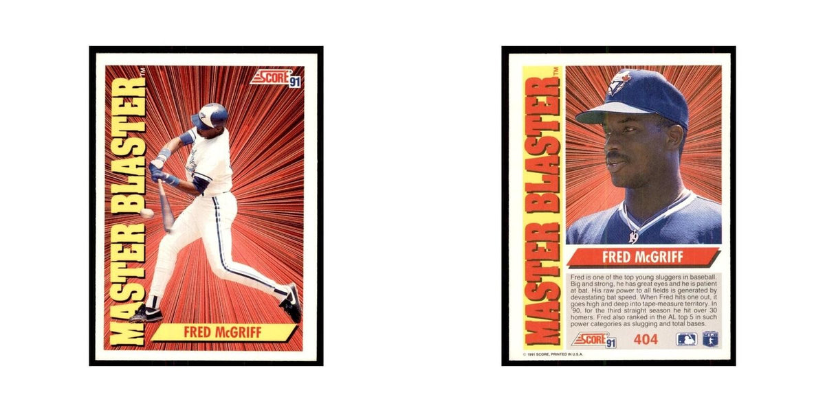1991 Score Fred McGriff Baseball Cards #404