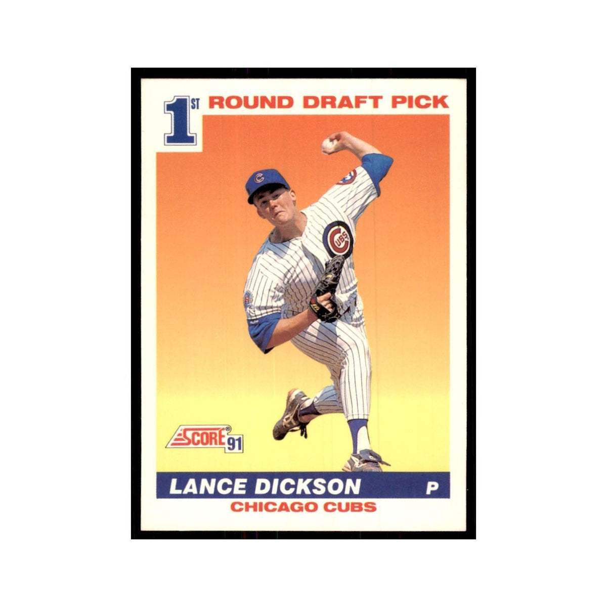 1991 Score Lance Dickson Baseball Cards #385