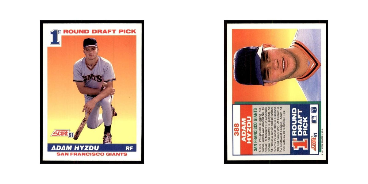 1991 Score Adam Hyzdu Baseball Cards #388