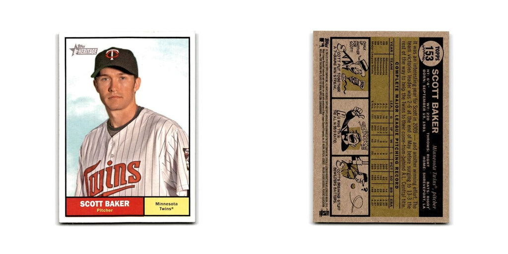 2010 Topps Heritage Scott Baker Twins #153