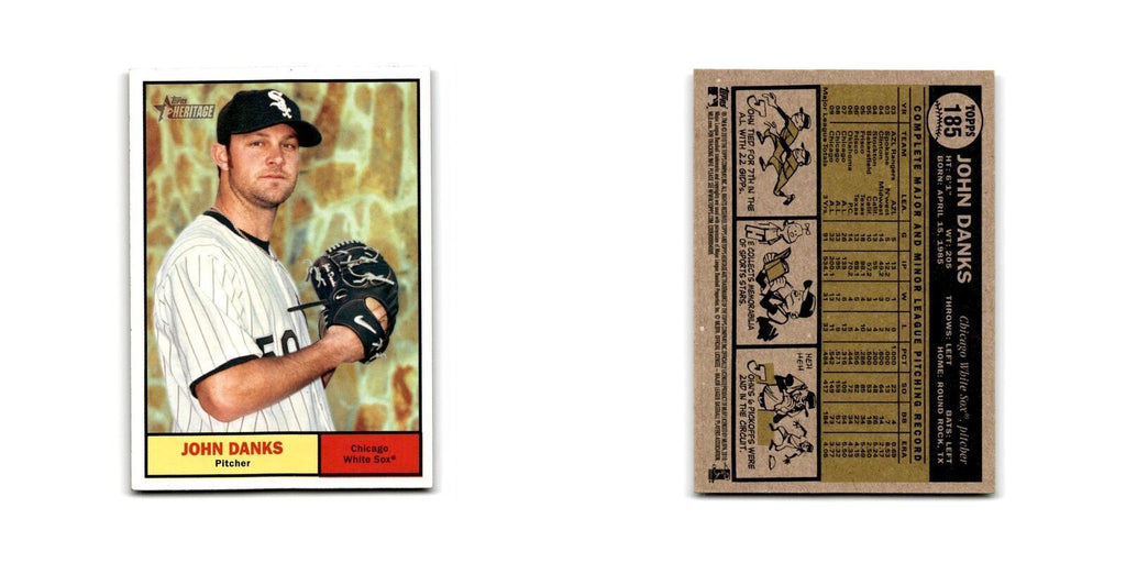 2010 Topps Heritage John Danks White Sox #185
