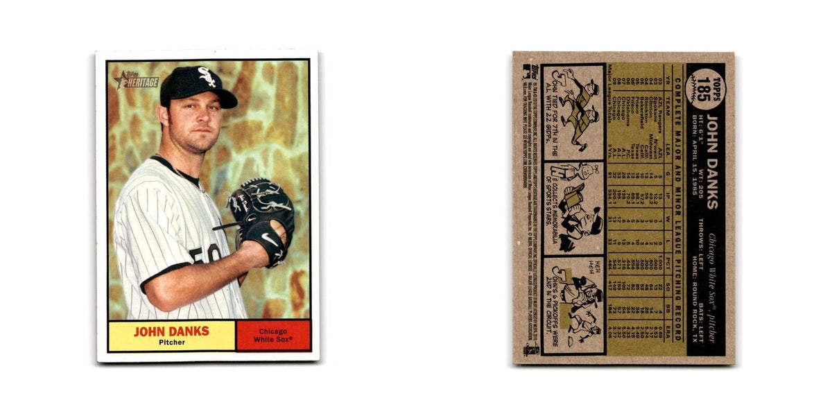 2010 Topps Heritage John Danks White Sox #185