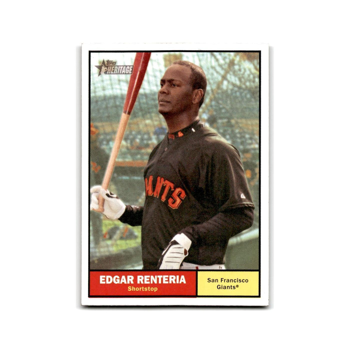 2010 Topps Heritage Edgar Renteria Giants #269