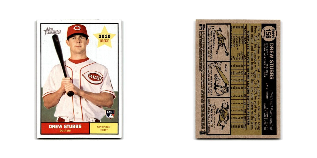 2010 Topps Heritage Drew Stubbs RC Reds #156