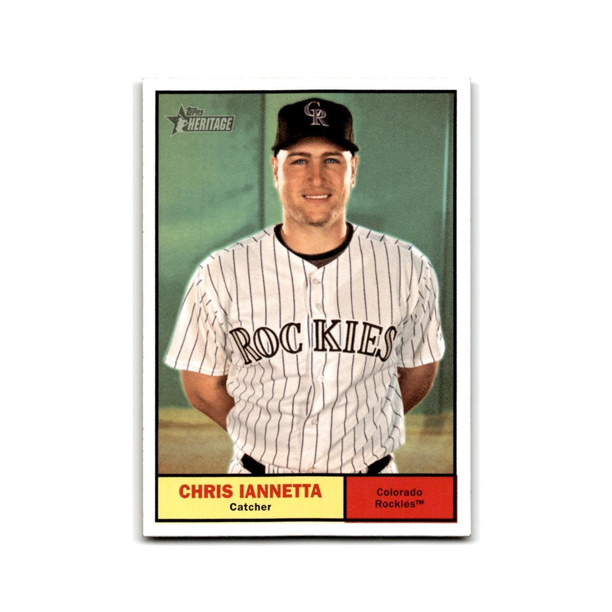 2010 Topps Heritage Chris Iannetta Rockies #198