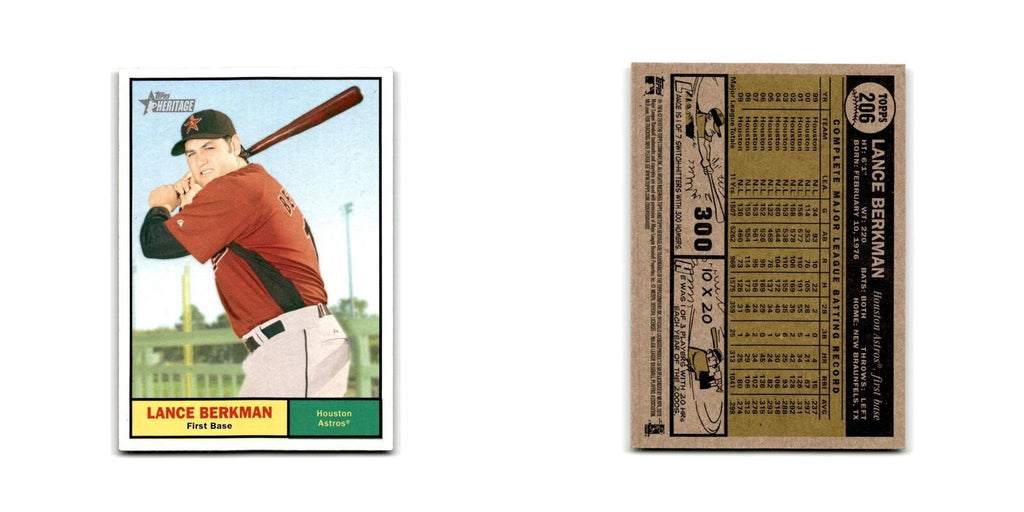 2010 Topps Heritage Lance Berkman Astros #206