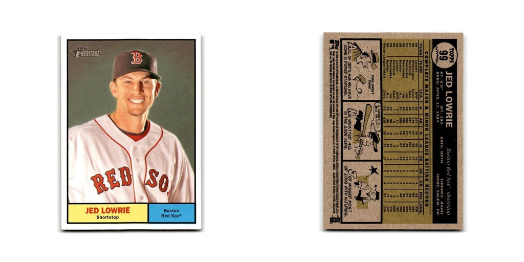 2010 Topps Heritage Jed Lowrie Red Sox #99