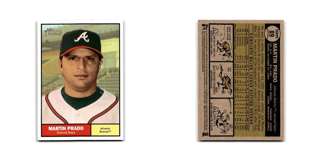 2010 Topps Heritage Martin Prado Braves #89
