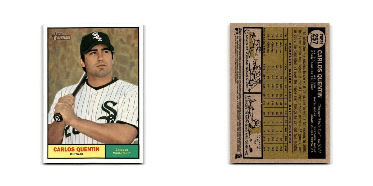 2010 Topps Heritage Carlos Quentin White Sox #257