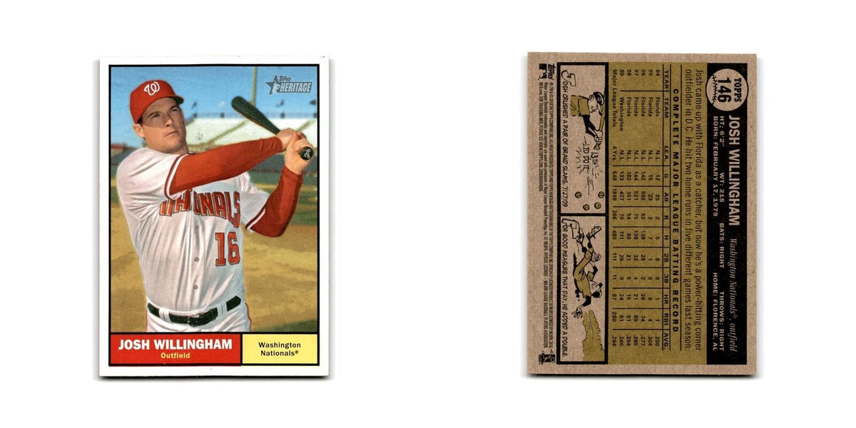 2010 Topps Heritage Josh Willingham Nationals #146