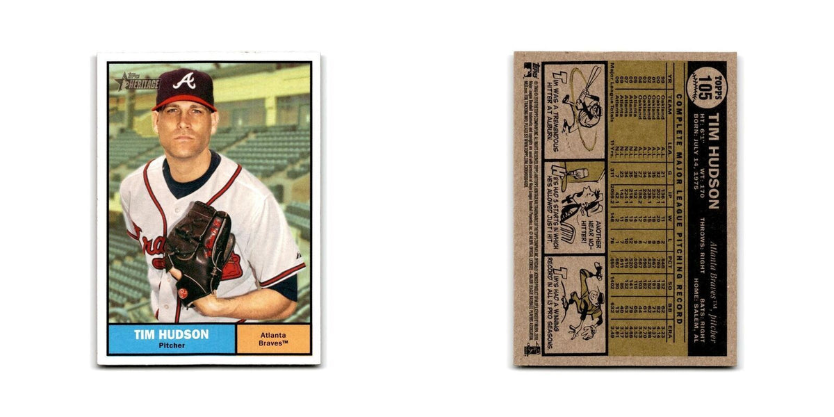 2010 Topps Heritage Tim Hudson Braves #105
