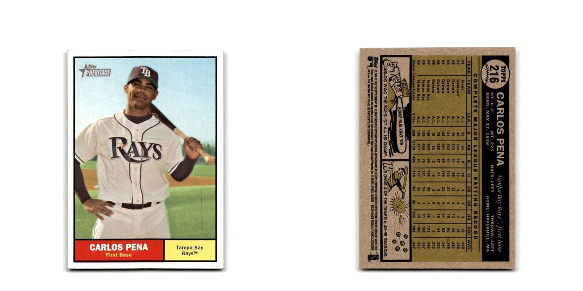 2010 Topps Heritage Carlos Pena Rays #216