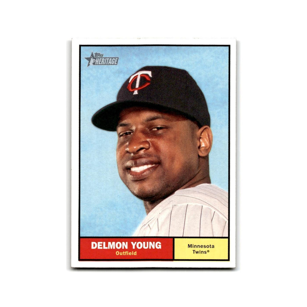 2010 Topps Heritage Delmon Young Twins #4