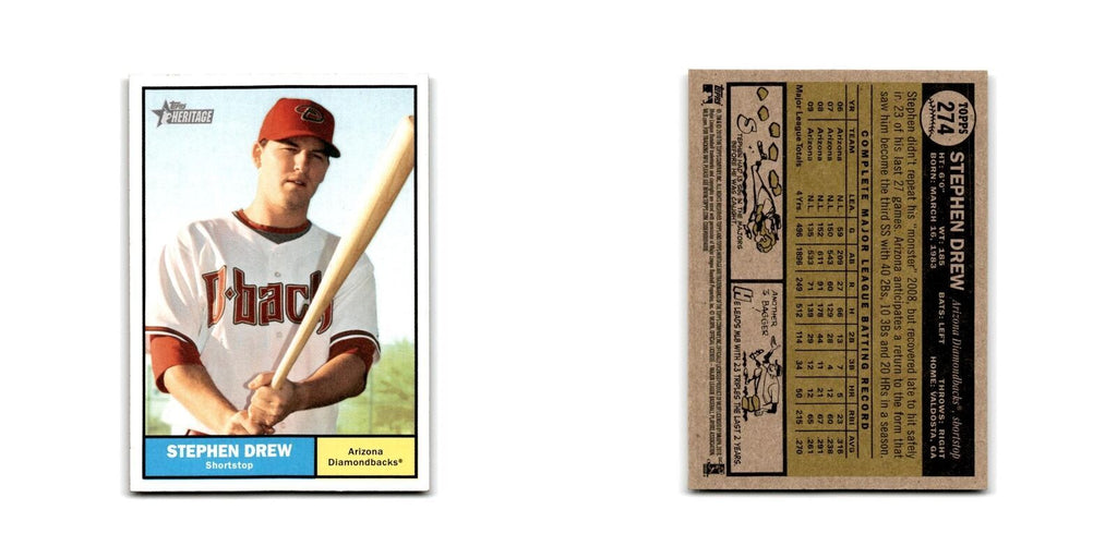 2010 Topps Heritage Stephen Drew Diamondbacks #274