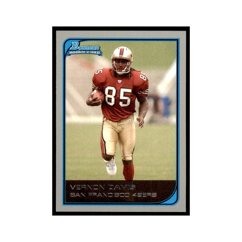 2006 Bowman Vernon Davis Football Cards #150