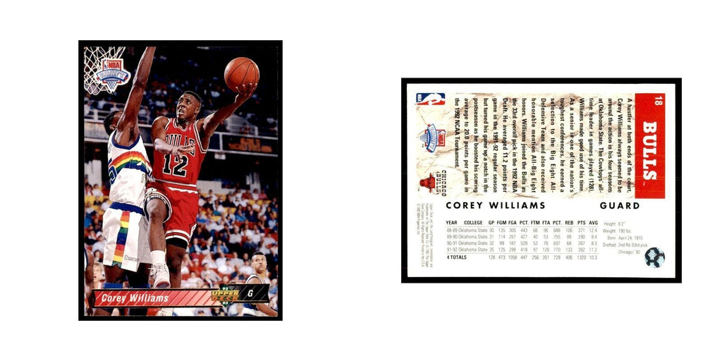 1992 Upper Deck Corey Williams Basketball Cards #18