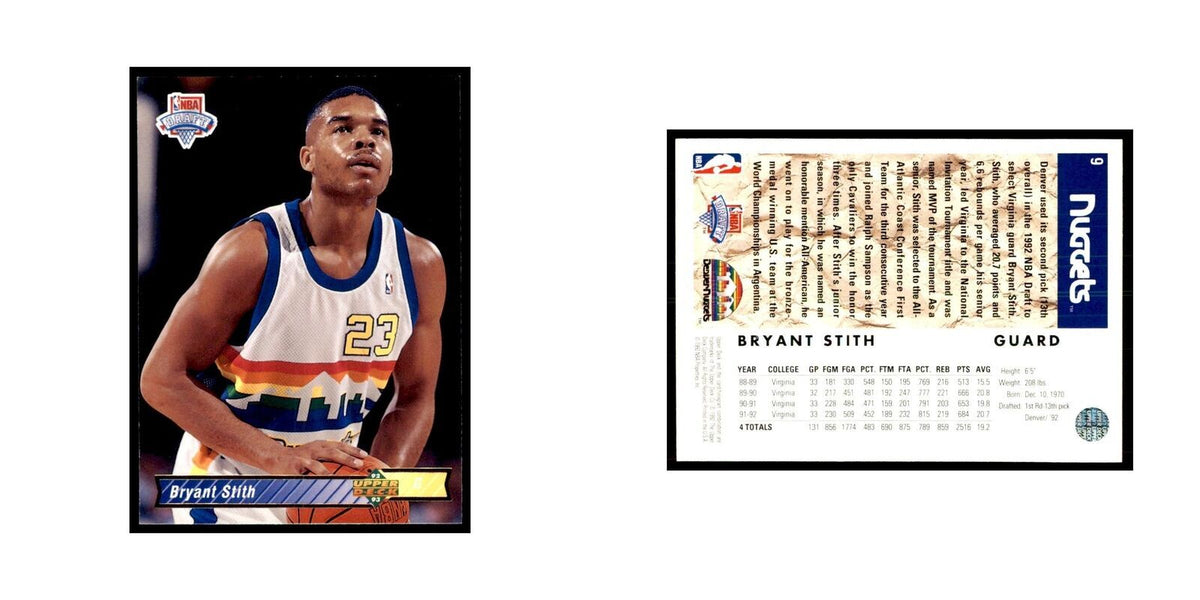 1992 Upper Deck Bryant Stith Basketball Cards #9