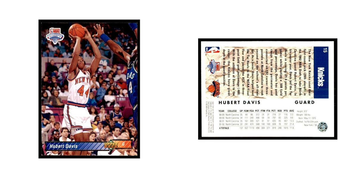 1992 Upper Deck Hubert Davis Basketball Cards #15
