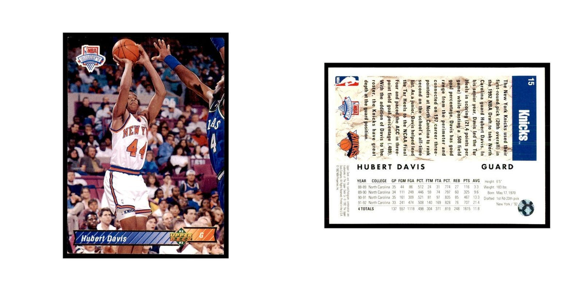 1992 Upper Deck Hubert Davis Basketball Cards #15