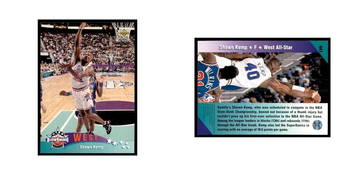 1992 Upper Deck Shawn Kemp Basketball Cards #441