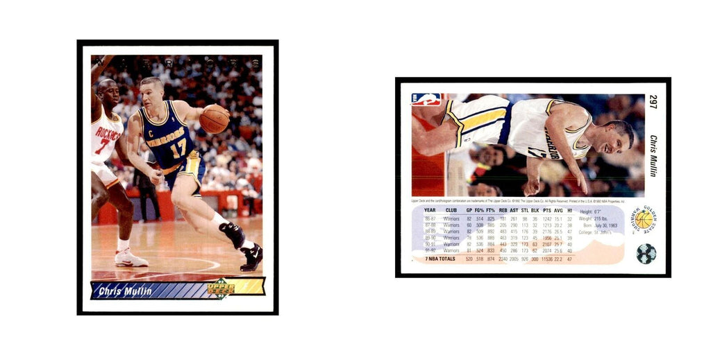 1992 Upper Deck Chris Mullin Basketball Cards #297